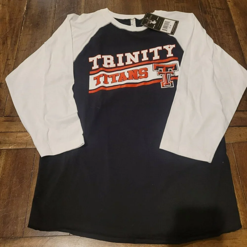 Trinity Titans Long Sleeve Baseball Tee - M - Picture 1 of 5